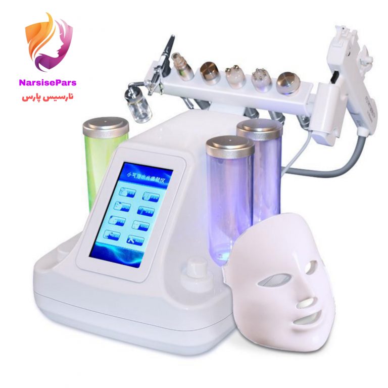 دستگاه آکوافیشیال 8 کاره زیبایی و جوان سازی پوست ا Aqua Facial Dermabrasion Peeling Machine 8 in 1